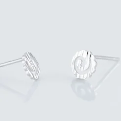 Boucles D'oreilles Puces Selima Argent Blanc