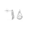 Boucles D'oreilles Puces Serena Argent Blanc Oxyde De Zirconium