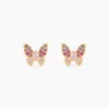 Boucles D'Oreilles Puces Sidonie Or Jaune Oxyde De Zirconium
