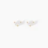 Boucles D'Oreilles Puces Solvej Or Jaune Oxyde De Zirconium