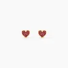 Boucles D'oreilles Puces Soraya Coeur Or Jaune
