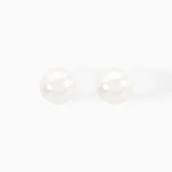 Boucles D'oreilles Puces Suki Or Jaune Perle De Culture