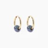 Boucles D'oreilles Puces Suraya Or Jaune Perle De Culture