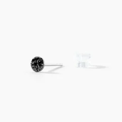 Boucles D'oreilles Puces Teani Or Blanc Diamant