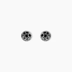 Boucles D'oreilles Puces Teani Or Blanc Diamant