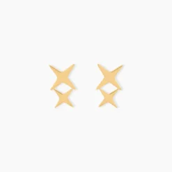Boucles D'Oreilles Puces Usagi Or Jaune