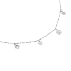 Boucles D'oreilles Puces Vao Argent Blanc