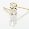 Boucles D'oreilles Puces Victoria Or Jaune Diamant