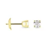 Boucles D'oreilles Puces Victoria Or Jaune Diamant