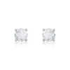 Boucles D'oreilles Puces Victoria Or Blanc Diamant