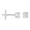 Boucles D'oreilles Puces Victoria Or Blanc Diamant