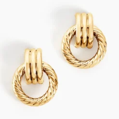 Boucles D'oreilles Puces Zareen Or Jaune