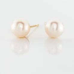 Boucles D'oreilles Suki Or Jaune Perle De Culture