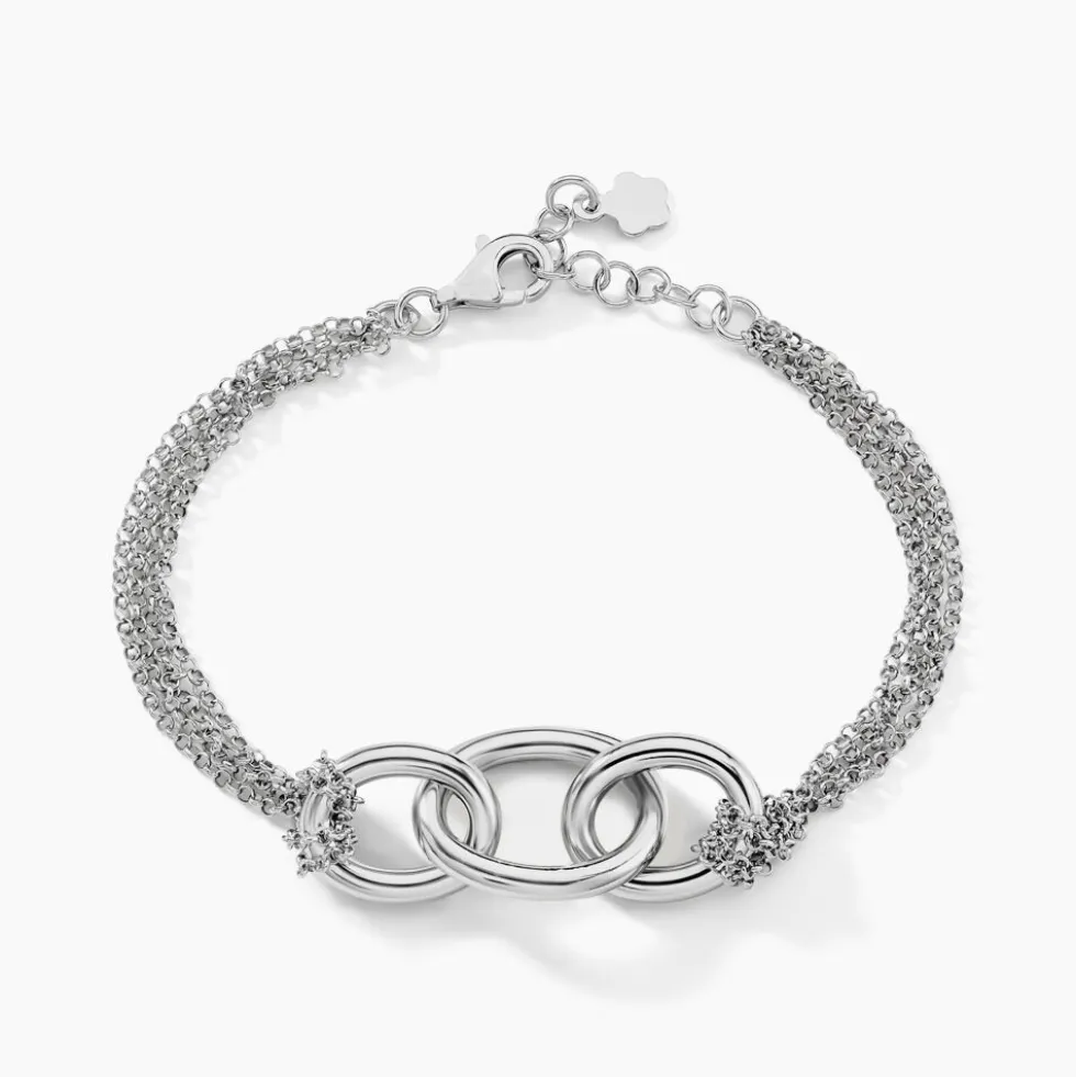 Bracelet Abassia Argent Blanc