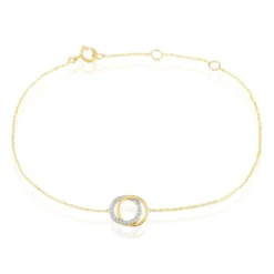 Bracelet Absolu Or Bicolore Diamant