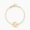 Bracelet Acier Doré Cristal