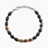 Bracelet Adiel Acier Blanc Onyx Labradorite
