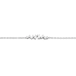 Bracelet Adonia Argent Blanc Oxyde De Zirconium