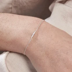 Bracelet Adriaan Argent Blanc Oxyde De Zirconium