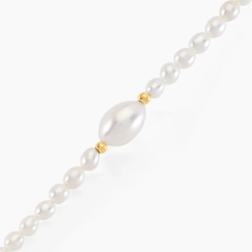 Bracelet Akil Or Jaune Perle De Culture