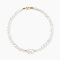 Bracelet Akil Or Jaune Perle De Culture