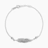 Bracelet Aliza Argent Blanc