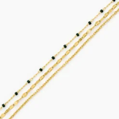 Bracelet Amala Acier Jaune Verre