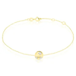 Bracelet Anahid Or Jaune Oxyde De Zirconium