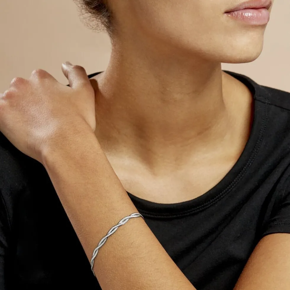 Bracelet Anaiz Argent Blanc