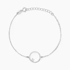 Bracelet Anas Argent Blanc Oxyde De Zirconium