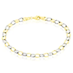 Bracelet Andrej Maille Fantaisie Or Bicolore