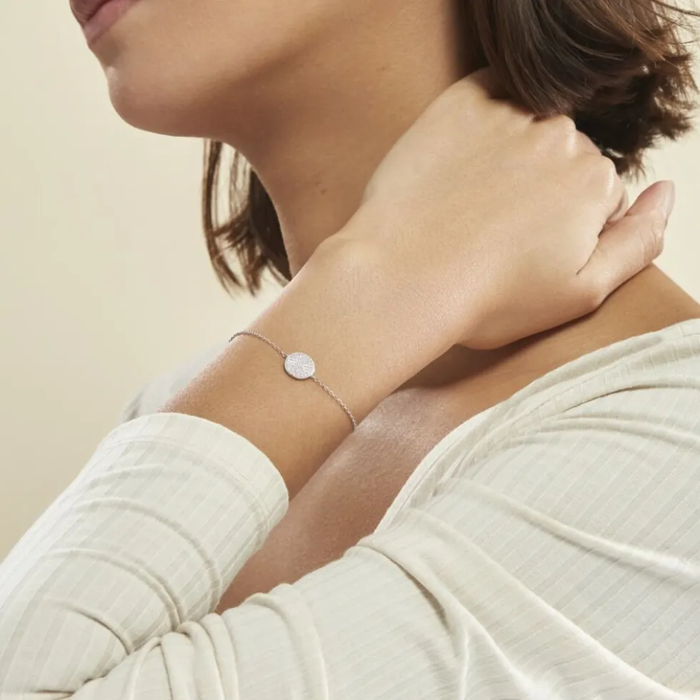 Bracelet Angeles Argent Blanc Oxyde De Zirconium