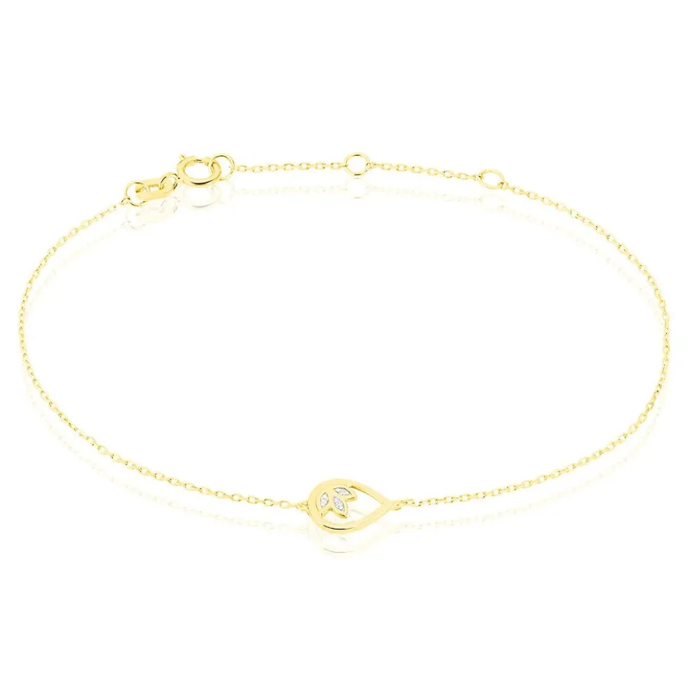 Bracelet Angelyna Or Jaune Diamant