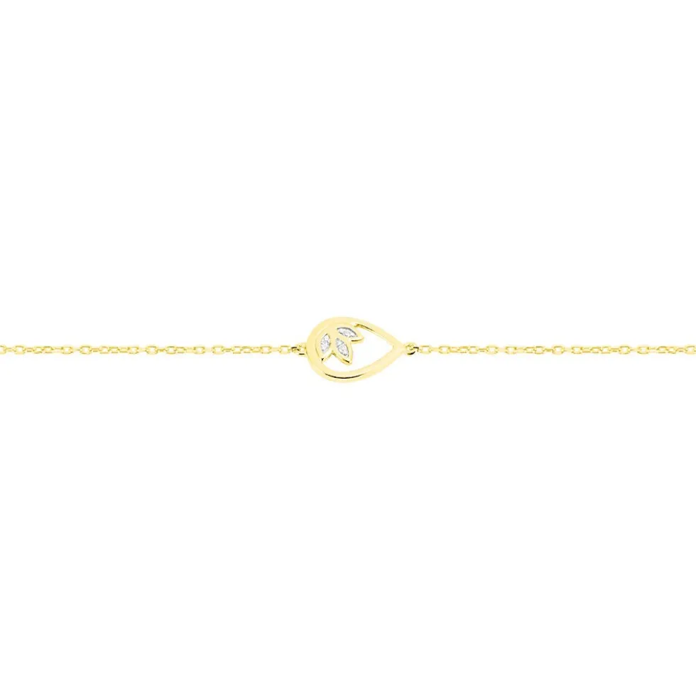 Bracelet Angelyna Or Jaune Diamant