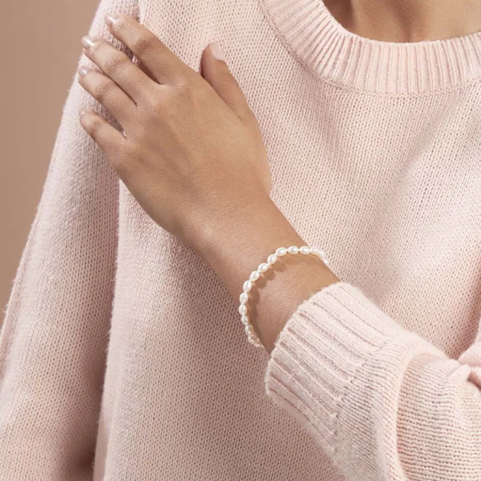 Bracelet Anjana Or Jaune Perle De Culture