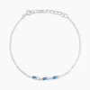 Bracelet Argent Blanc Augusts Oxydes De Zirconium
