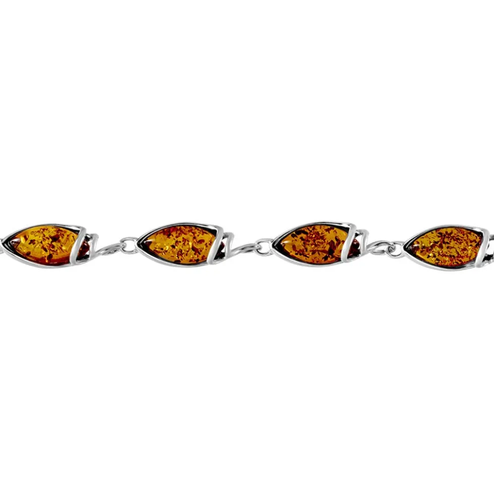 Bracelet Argent Blanc Dallal Ambres