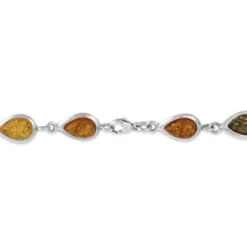 Bracelet Argent Blanc Dallal Ambres