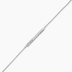 Bracelet Argent Blanc Evodie Oxyde De Zirconium