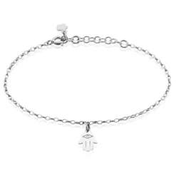 Bracelet Argent Blanc Fahem
