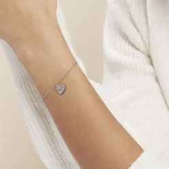 Bracelet Argent Blanc Ilie