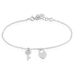 Bracelet Argent Blanc Jim