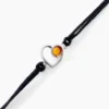 Bracelet Argent Blanc Mialy Ambre