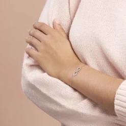 Bracelet Argent Blanc Rowan Oxyde De Zirconium