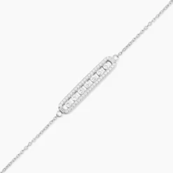 Bracelet Argent Blanc Soha Oxyde De Zirconium