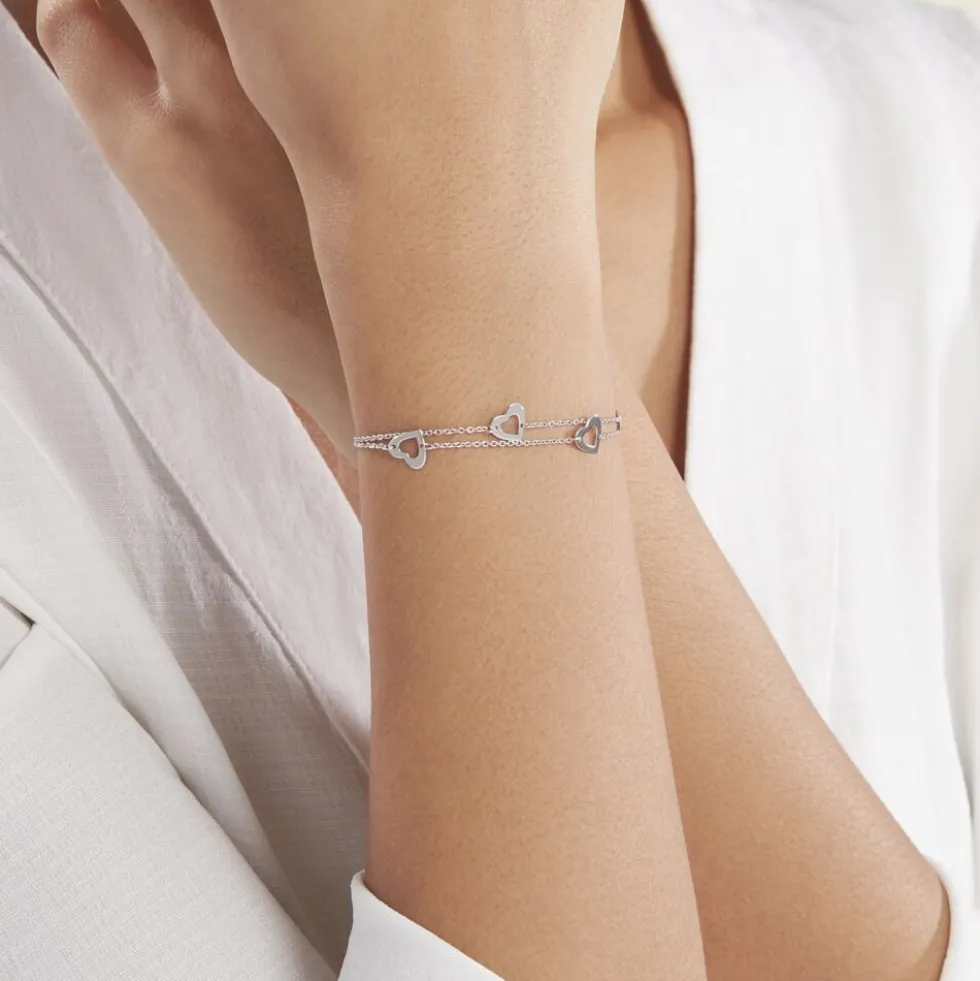 Bracelet Argent Blanc Suzy
