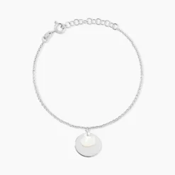 Bracelet Argent Blanc Tana Nacre