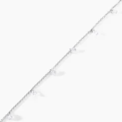 Bracelet Argent Collie Argent Blanc Oxyde