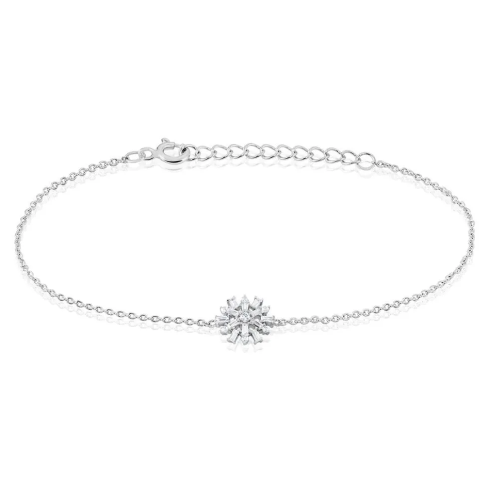 Bracelet Argent Kabibi Oxydes De Zirconium
