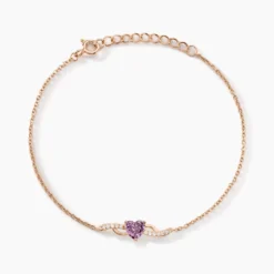 Bracelet Argent Rose Avalon Oxyde De Zirconium